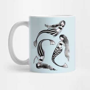 Drifting Along The Currents - Striped Mermaids 2 0f 2 Mug